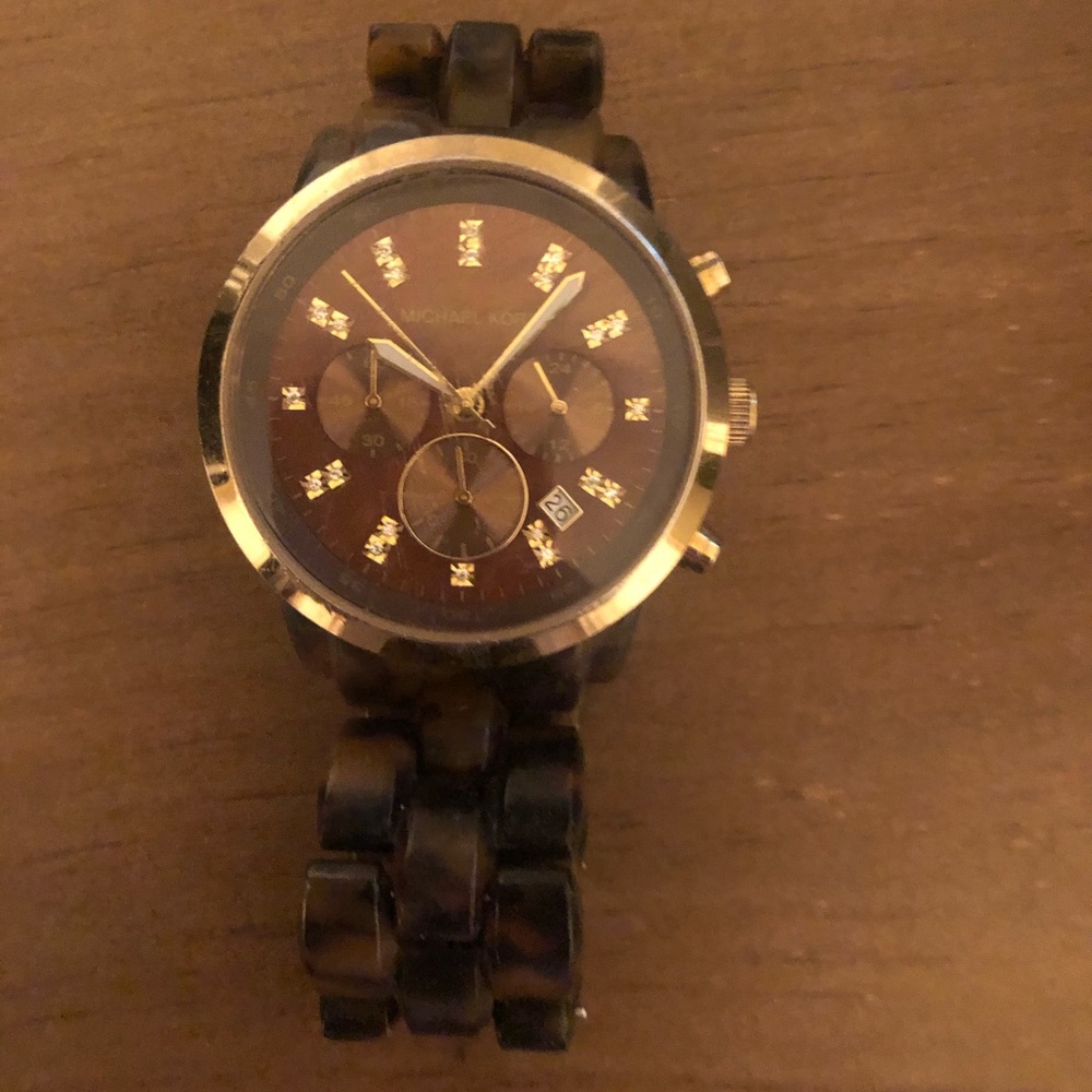Michael Kors Tortoise Shell Acrylic Watch